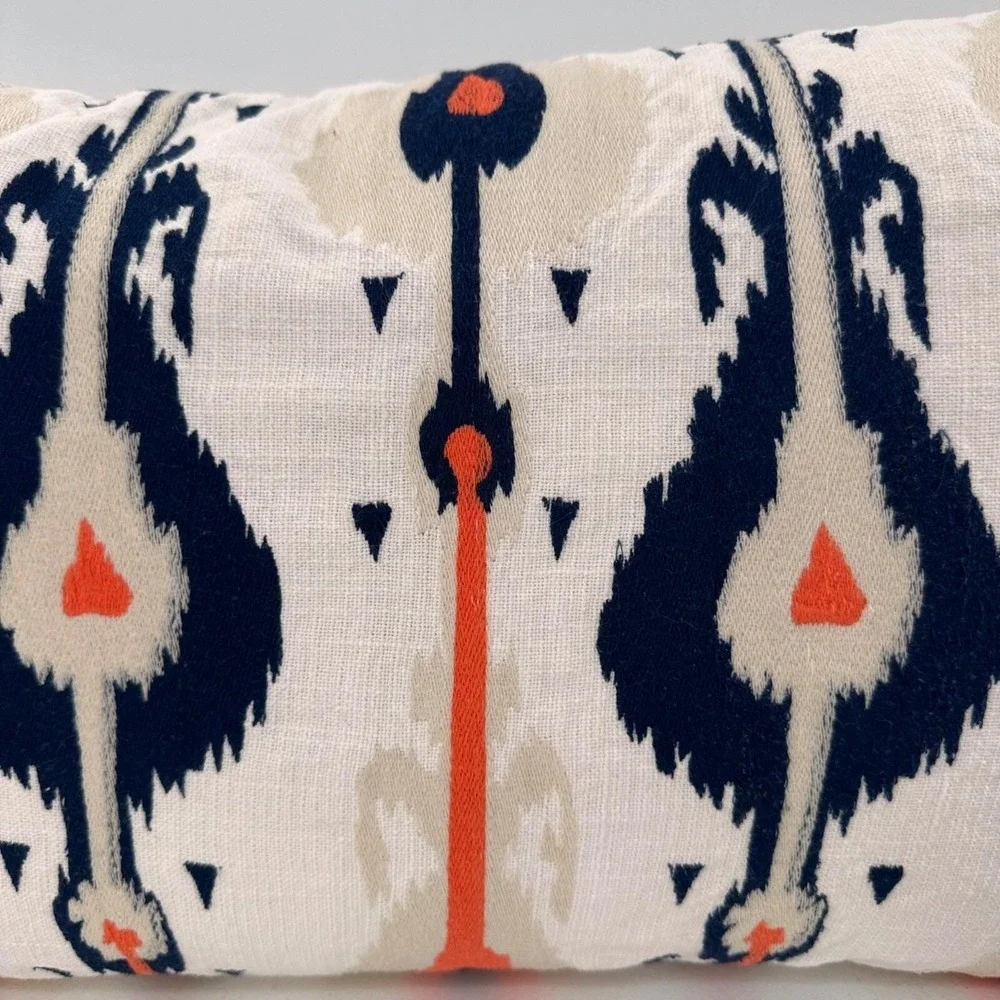 Devi‎ Designs Santorini Emb Ikat Decorative Pillow 14x23 Southwestern Bohemian
